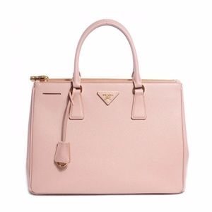 Authentic Prada Zip Lux Tote Saffiano Leather Med